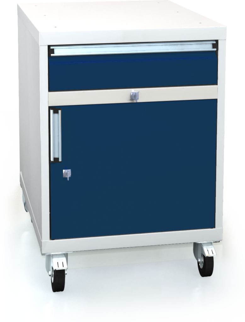 Mobile cabinet for workbenches 820 x 555 x 600 - door-drawer